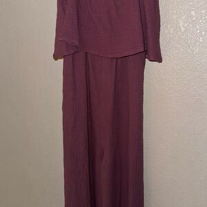 Purple Maxi Jumpsuit